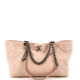 CHANEL Shopping In Chains Tote Quilted Calfskin Small
