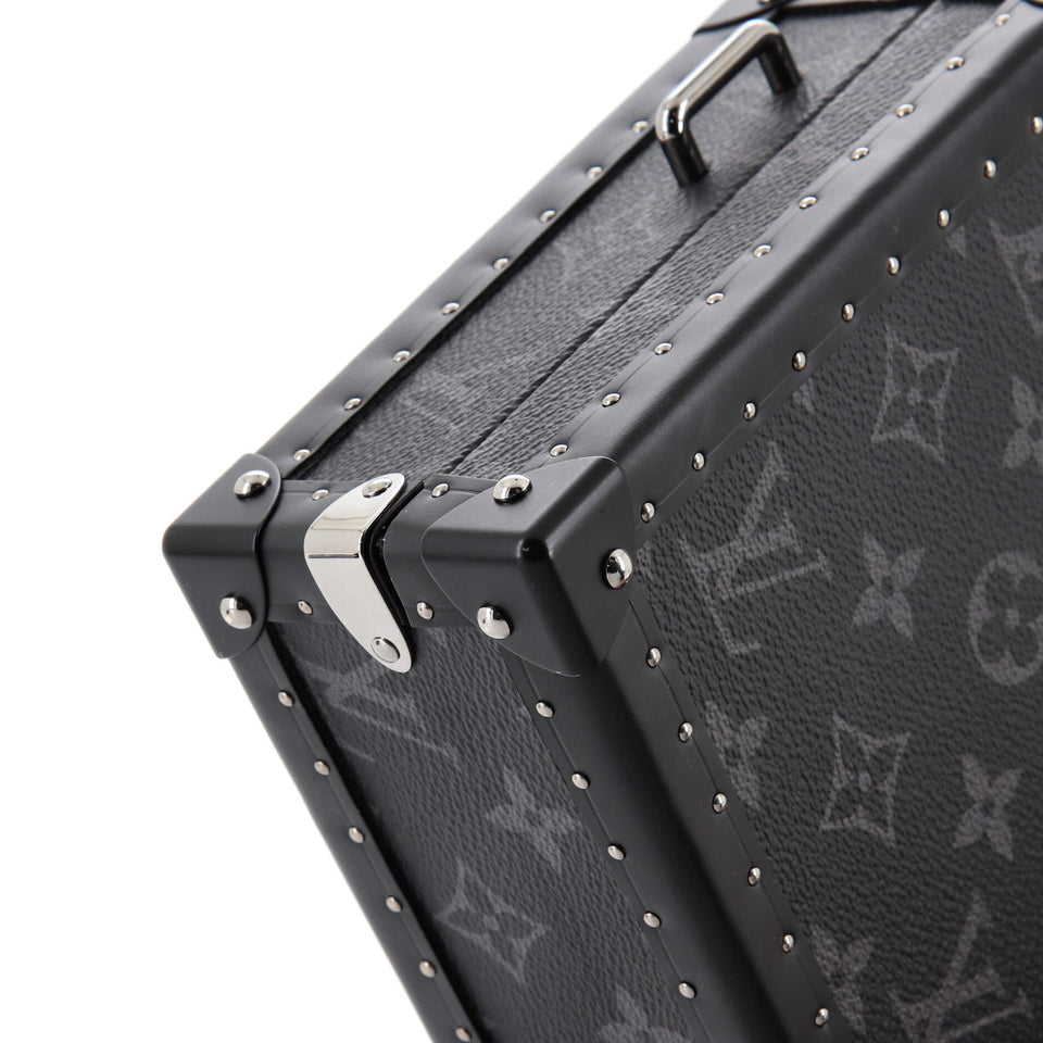 Clutch Box Bag Monogram Eclipse and Leather
