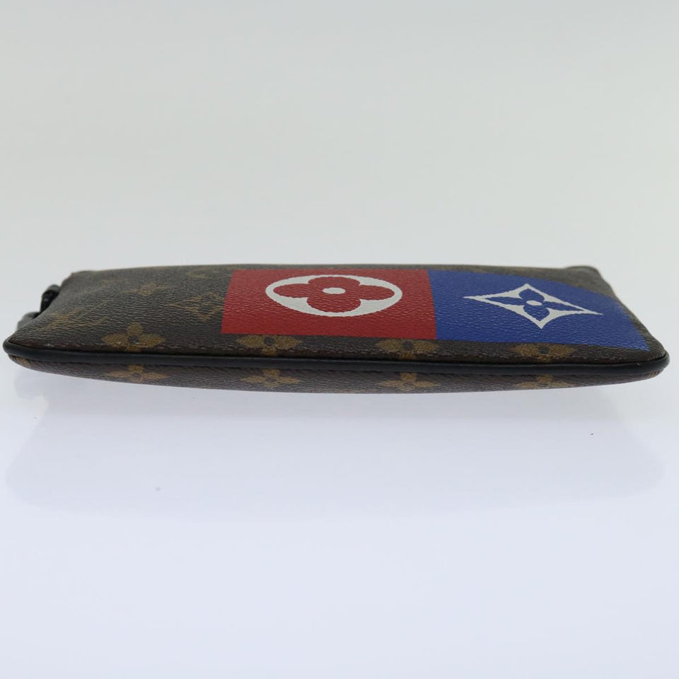Louis Vuitton Pochette Zippée  Canvas Clutch Bag