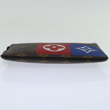 Louis Vuitton Pochette Zippée  Canvas Clutch Bag