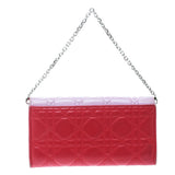 Dior Two Tone Pink Cannage Leather Lady Dior Rendez-Vous Wallet..