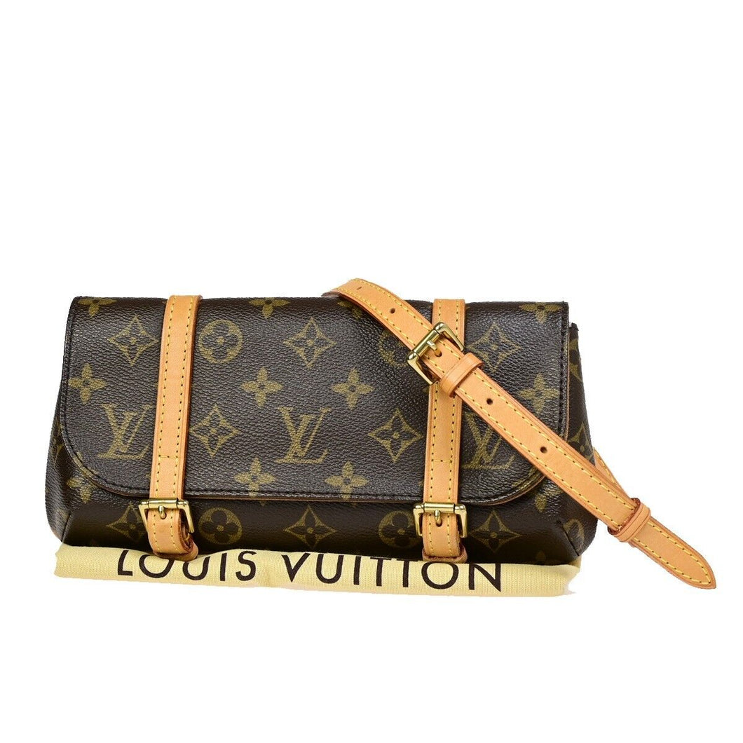 Louis Vuitton Pochette Marelle  Canvas Clutch Bag