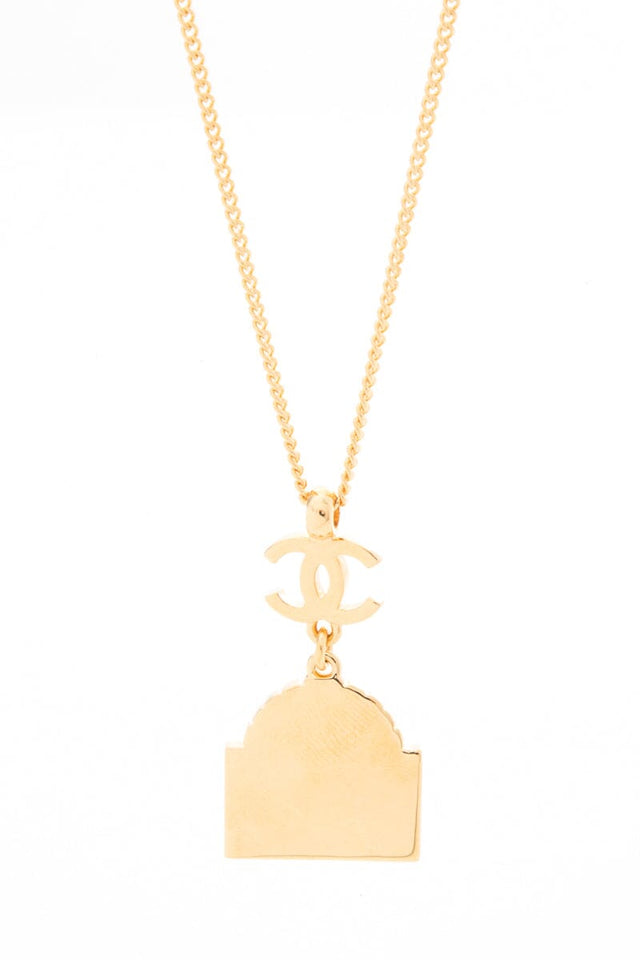 Chanel 2022 Gold Long CC Rue Cambon Necklace