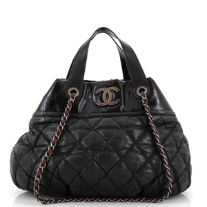 CHANEL In The Mix Tote Quilted Iridescent Calfskin Large