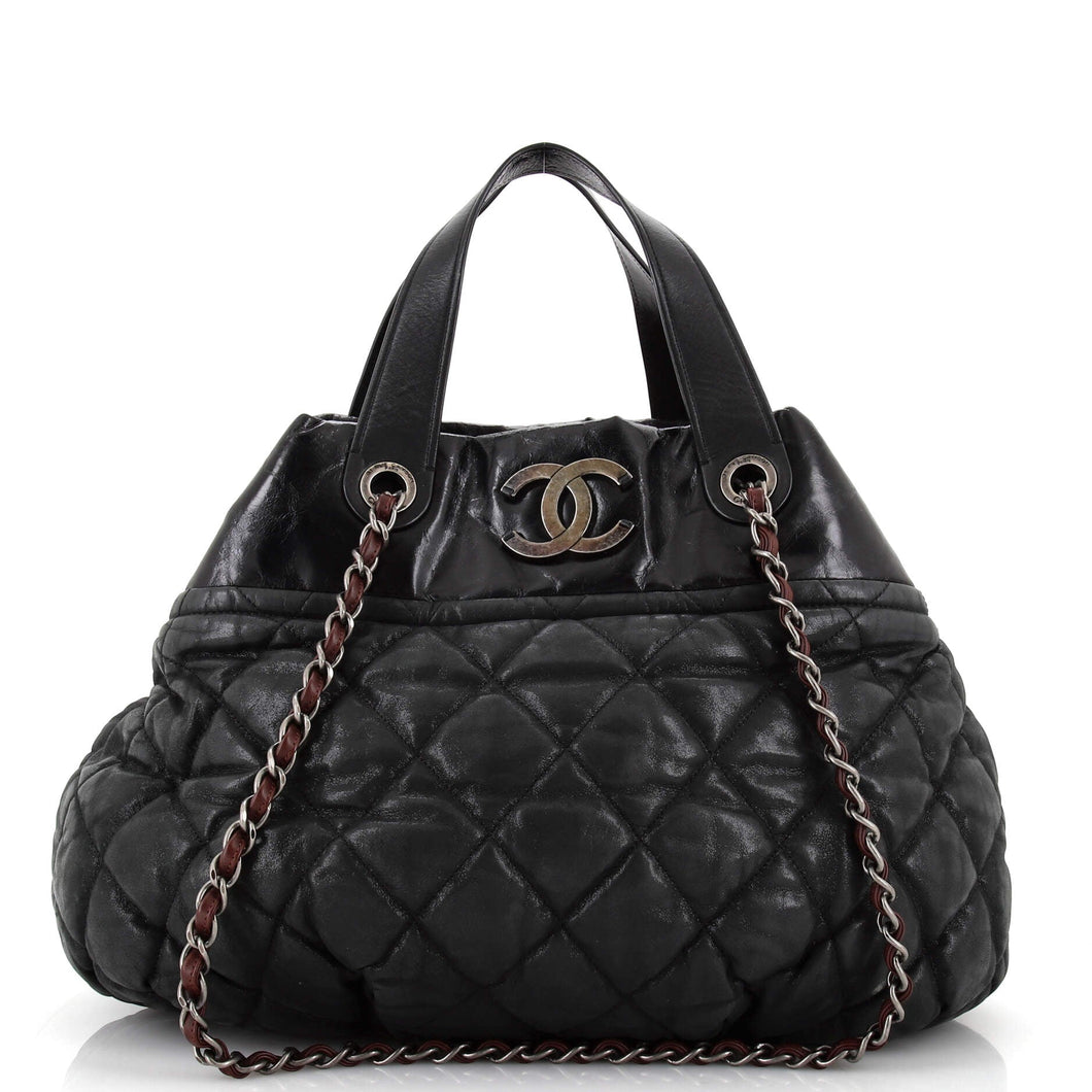 CHANEL In The Mix Tote Quilted Iridescent Calfskin Large