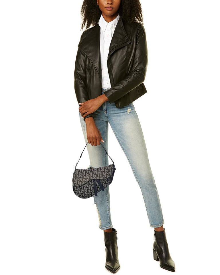 Dior Black Trotter Canvas Saddle Bag