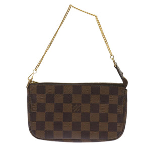 Louis Vuitton Mini Pochette Accessoires  Canvas Clutch Bag