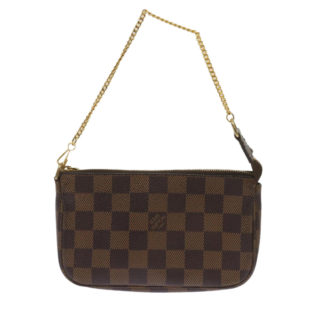 Louis Vuitton Mini Pochette Accessoires  Canvas Clutch Bag