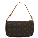 Louis Vuitton Pochette Accessoire  Canvas Clutch Bag