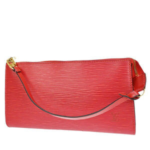 Louis Vuitton Pochette Accessoires  Leather Clutch Bag
