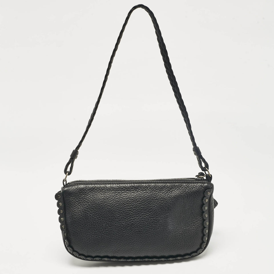 Dior Black Leather Ethnic Clutch Bag
