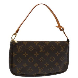 Louis Vuitton Pochette Accessoire  Canvas Clutch Bag