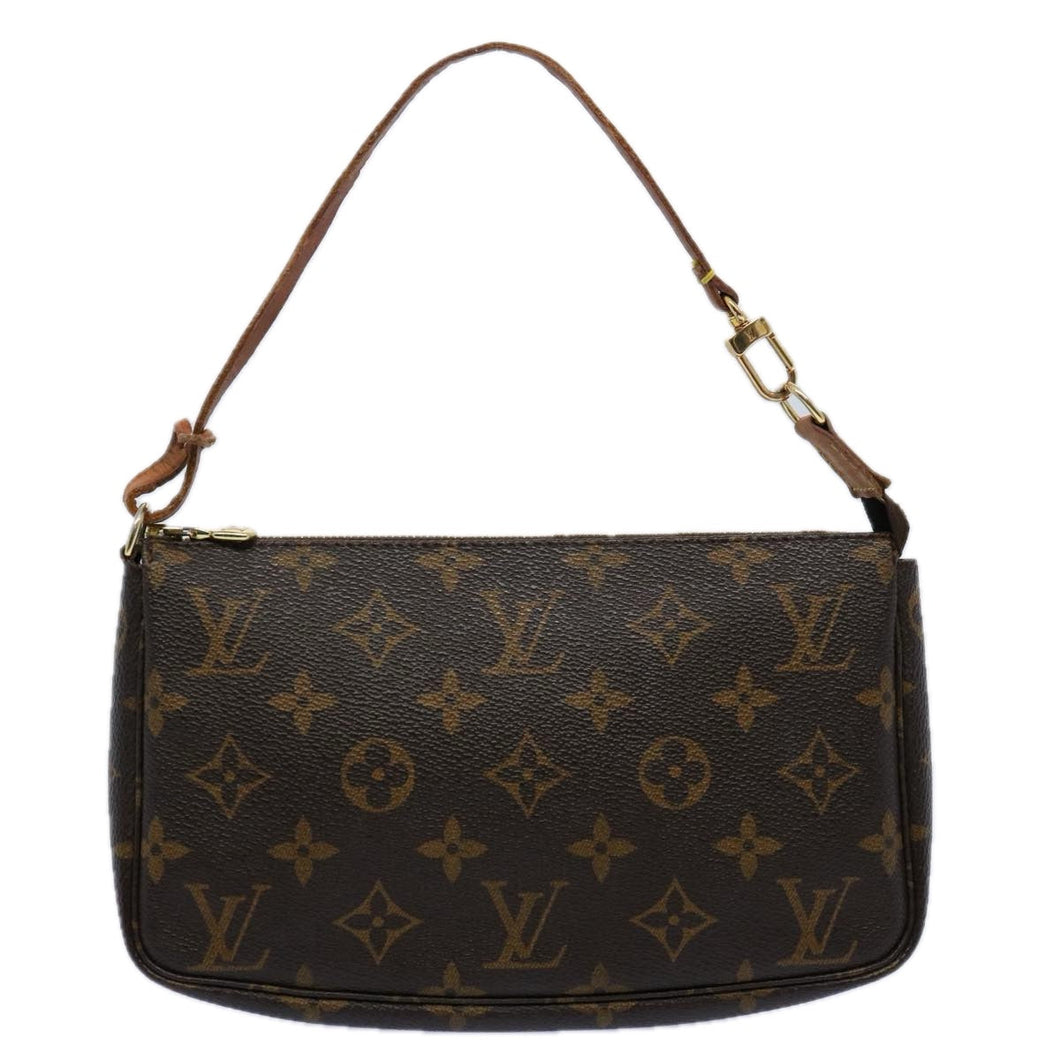 Louis Vuitton Pochette Accessoire  Canvas Clutch Bag