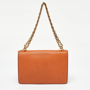Dior Orange Leather J'adior Chain Flap Bag