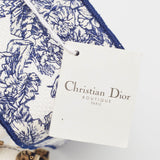 Dior Navy Blue/white Embroidery Canvas Diorcamp Bag