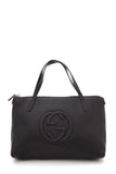 Gucci Black Small Pebbled Leather Soho Handbag