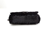 Chanel Black Sequin 2013/14 Single Flap Handbag