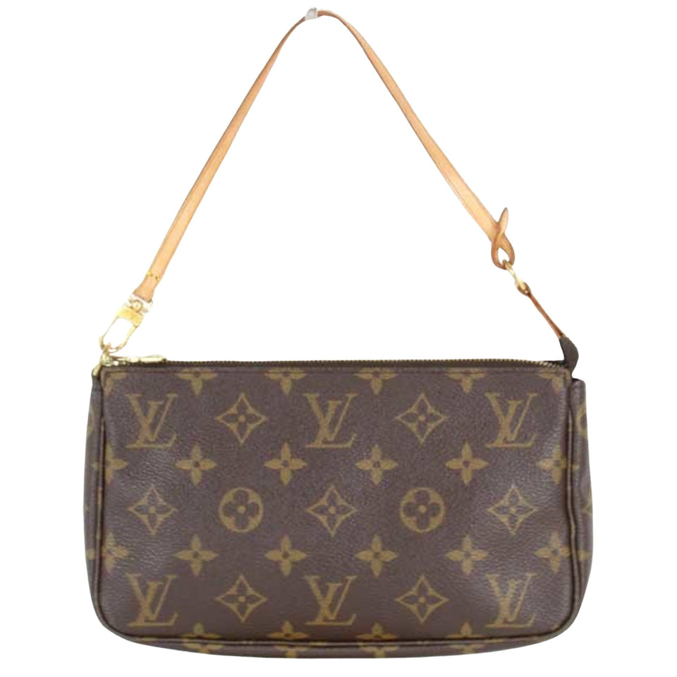 Louis Vuitton Pochette Accessoire  Canvas Clutch Bag