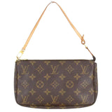 Louis Vuitton Pochette Accessoire  Canvas Clutch Bag