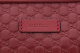 Gucci Microguccissima Red Leather Clutch Bag