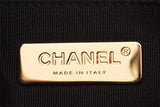 Chanel 19 Black Multicolor Printed Fabric &  Lambskin Handbag