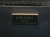 Navy & Blue Prada Galleria Saffiano Baltic Blue Tote Bag
