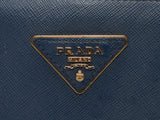 Navy & Blue Prada Galleria Saffiano Baltic Blue Tote Bag