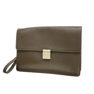 Louis Vuitton Selenga  Leather Clutch Bag