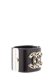 Chanel Black & Jewel Detail Cuff