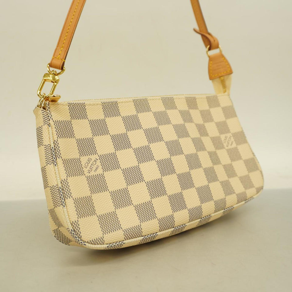 Louis Vuitton Pochette Accessoire  Canvas Clutch Bag