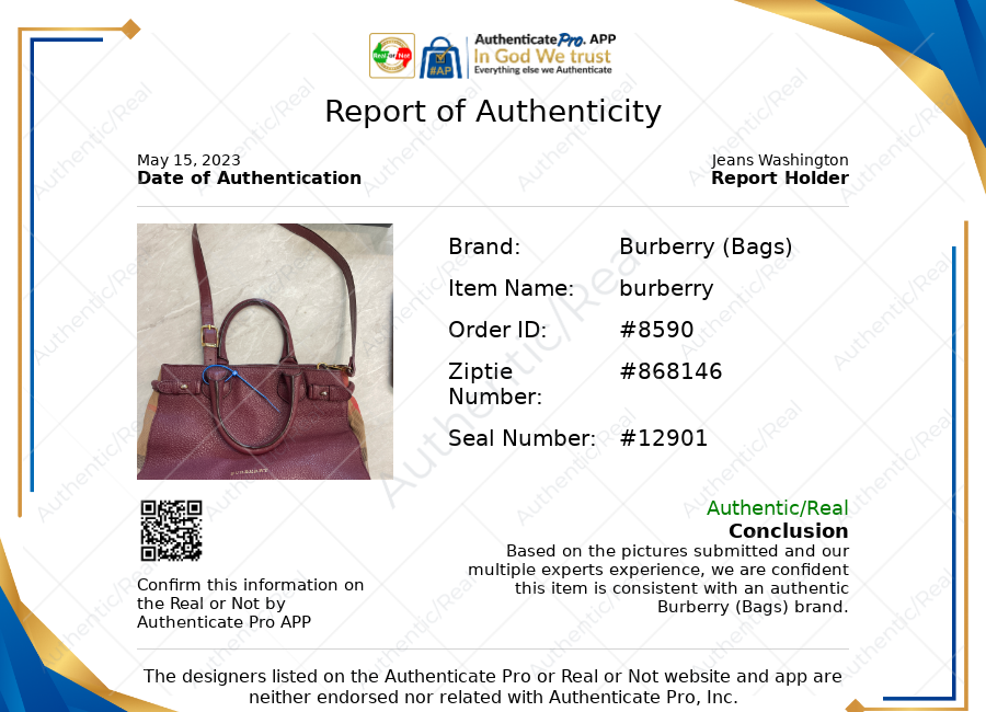 Handbag Luxury Designer By Burberry  Size: Medium