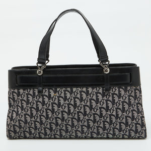 Dior Black Oblique Canvas And Leather Belt Jean Pocket Bag