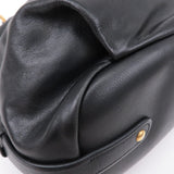 Prada Logo Leather One Shoulder Bag NERO Black