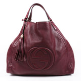 Gucci Bag Soho Large Red Leather GG Tote