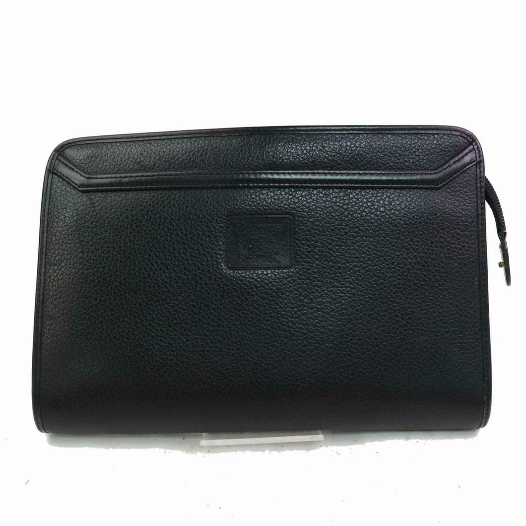 Burberry Clutch Black Leather (SHC1-15474)