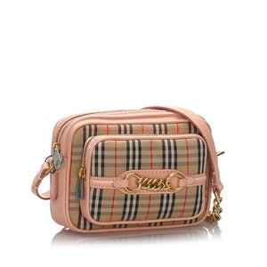 Burberry Brown Calf Leather Link Camera Crossbody Bag United Kingdom