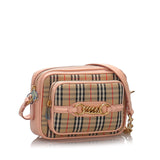 Burberry Brown Calf Leather Link Camera Crossbody Bag United Kingdom