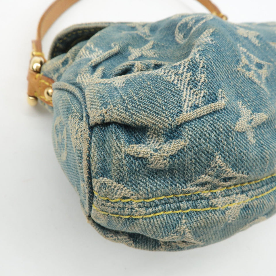 Louis Vuitton Monogram Denim Mini Pleaty Shoulder Bag M95050