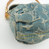 Louis Vuitton Monogram Denim Mini Pleaty Shoulder Bag M95050