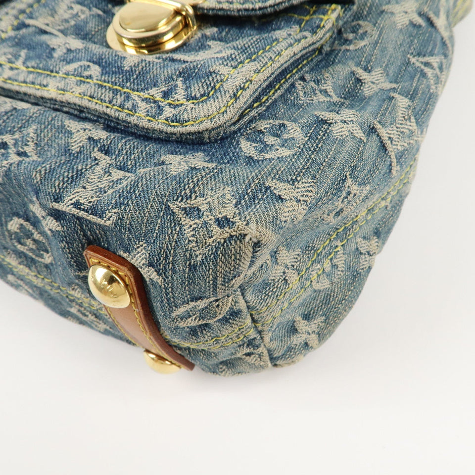 Louis Vuitton Monogram Denim Baggy GM Shoulder Bag M95048