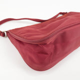Prada Logo Nylon Hand Bag Shoulder Bag Pouch Purse Red