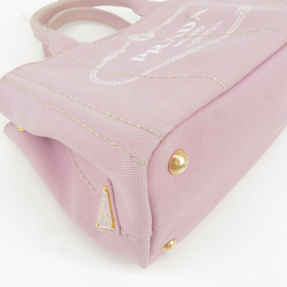 Prada Canapa Mini Canvas 2Way Bag Shoulder Bag Lavender 1BG439