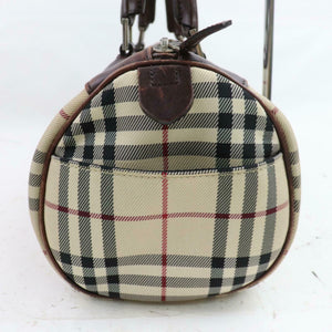 Burberry Hand Bag Beige Nylon (SHC1-15785)