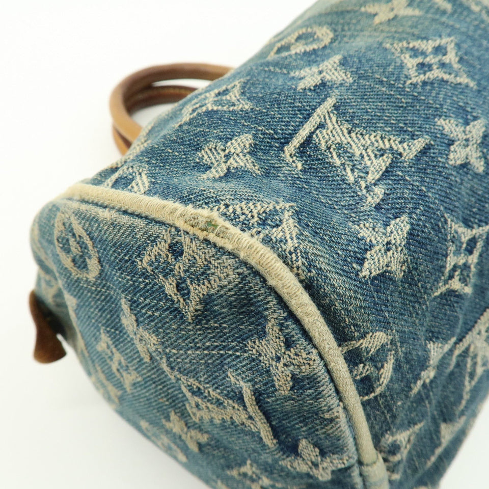 Louis Vuitton Monogram Denim Neo Speedy Boston Bag Blue M95019