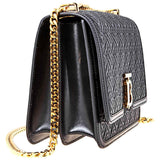 Burberry Medium Quilted Monogram Lambskin TB Bag- Black 8014931