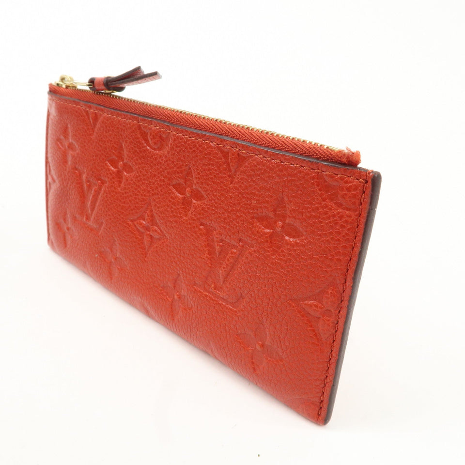 Louis Vuitton Monogram  Empreinte Portefeuille Cerise Cion Case