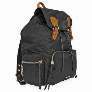 Burberry Large Technical Nylon and Leather Rucksack - Black 4014879