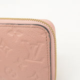 Louis Vuitton Monogram Empreinte Zippy Wallet Rose Poudre M64090