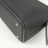 BURBERRY Nova Plaid Canvas Leather Shoulder Bag Beige Black