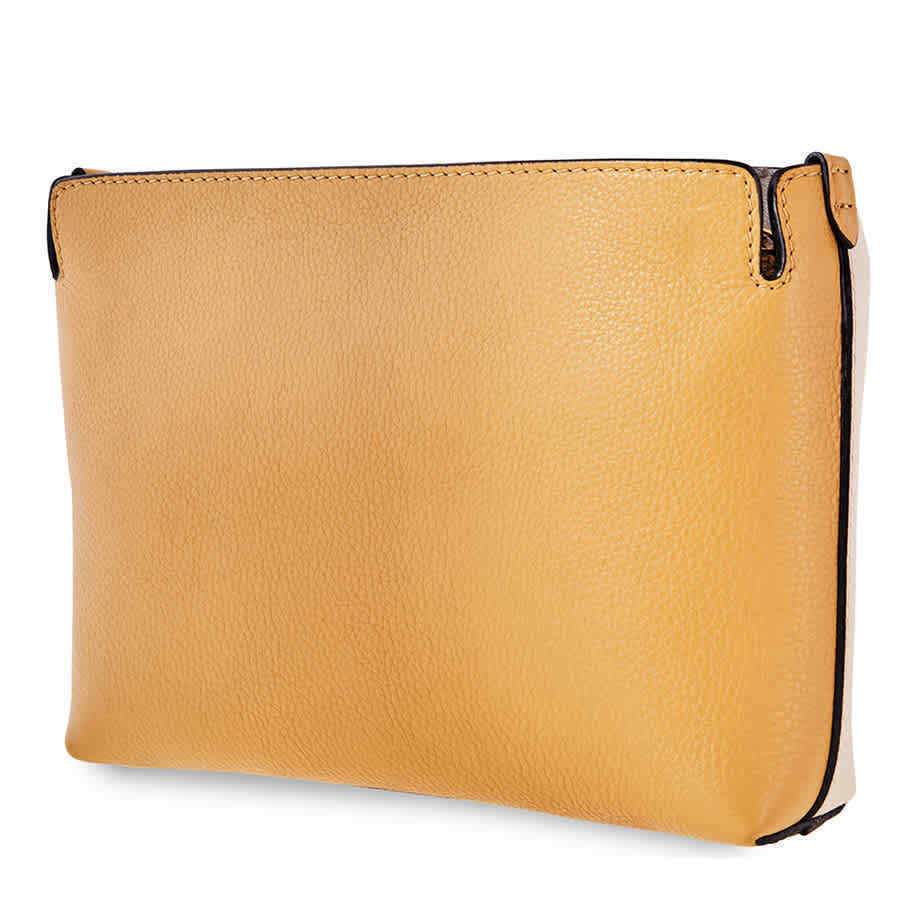 Burberry Ladies Clutch Belt Bag Beige/Yellow Mrais Lth Bicol Medium Clutch